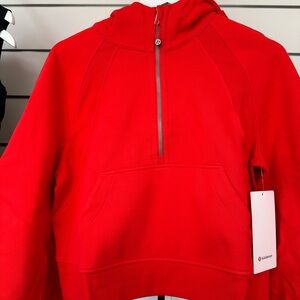 Lululemon Scuba Oversized Half-Zip Hoodie in Hot Heat. Size XL/XXL. NWT